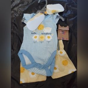 Lilly and Jack  onesie and shorts and shoes size 0-3